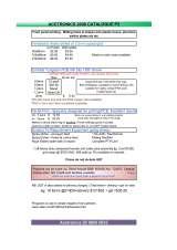Menus & Prices, Acetronics PCBs, Liverpool