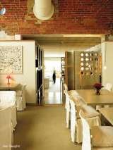 Architecture by Shim-Sutcliffe Architects. Rundles Restaurant 9 Cobourg Street 