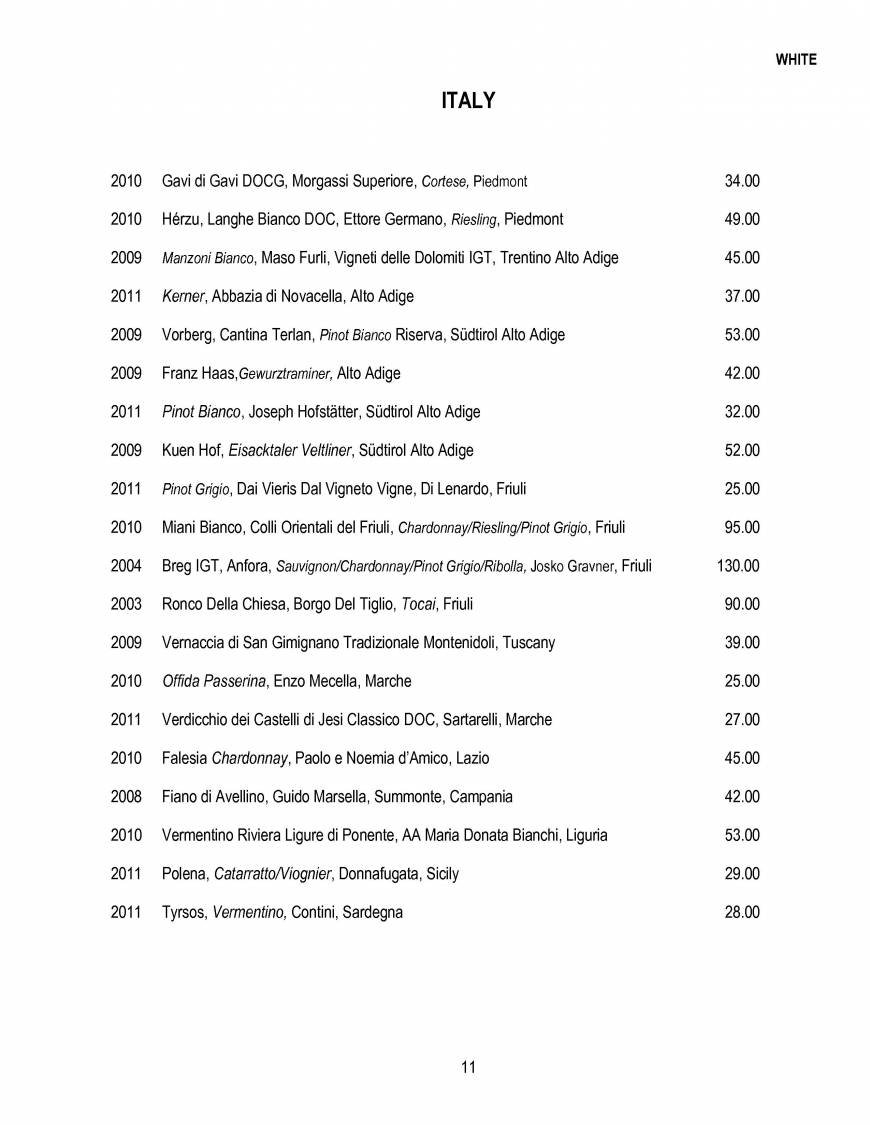  Pricelists of The Glasshouse Restaurant- Kew 14 Station parade, Kew - Photo 11 of 28