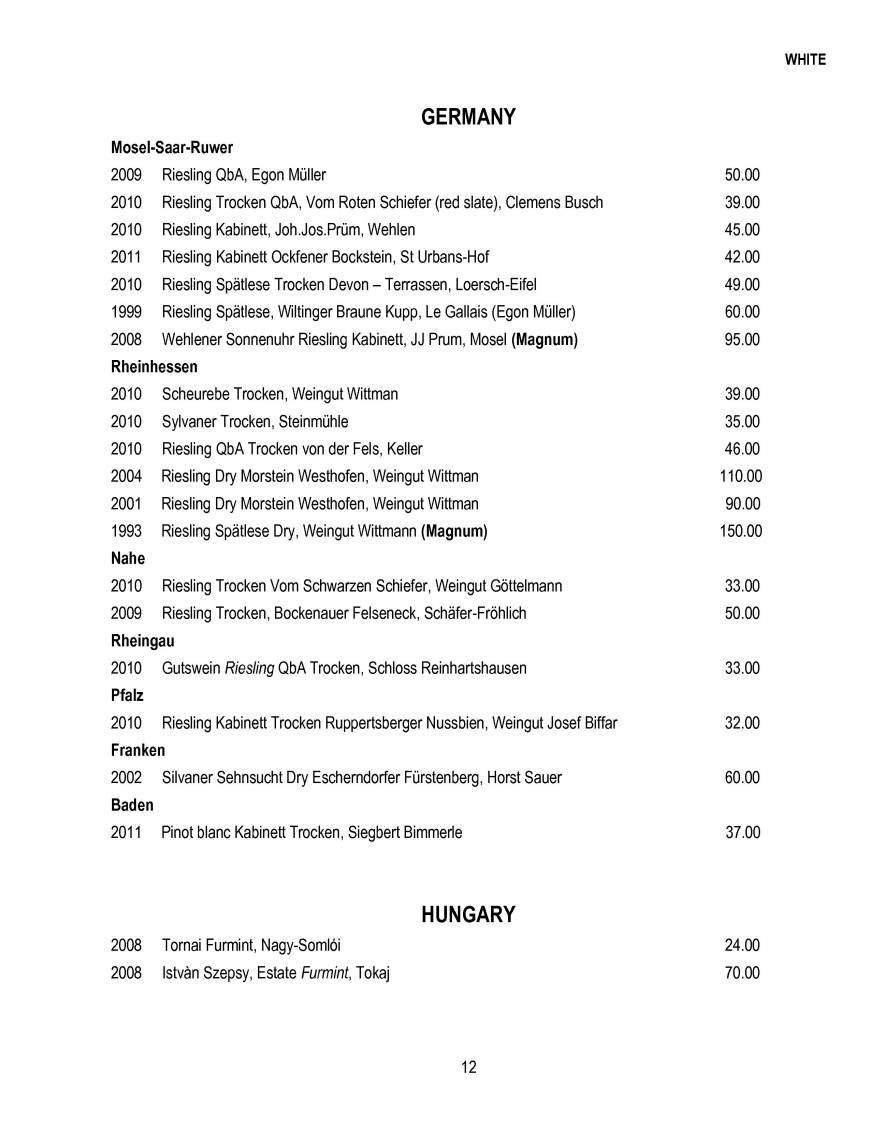  Pricelists of The Glasshouse Restaurant- Kew 14 Station parade, Kew - Photo 12 of 28