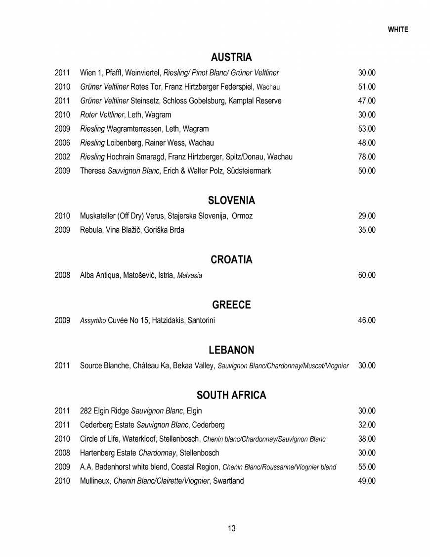  Pricelists of The Glasshouse Restaurant- Kew 14 Station parade, Kew - Photo 13 of 28