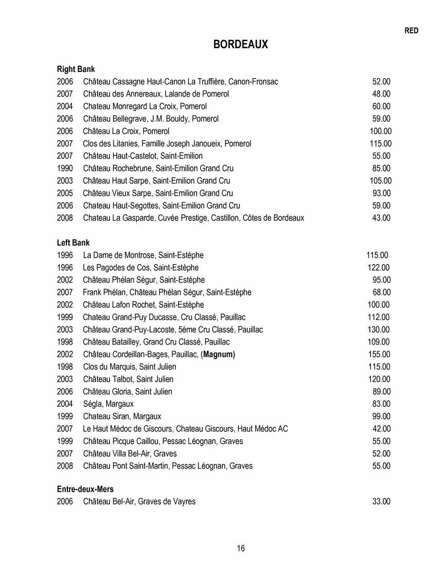  Pricelists of The Glasshouse Restaurant- Kew 14 Station parade, Kew - Photo 16 of 28