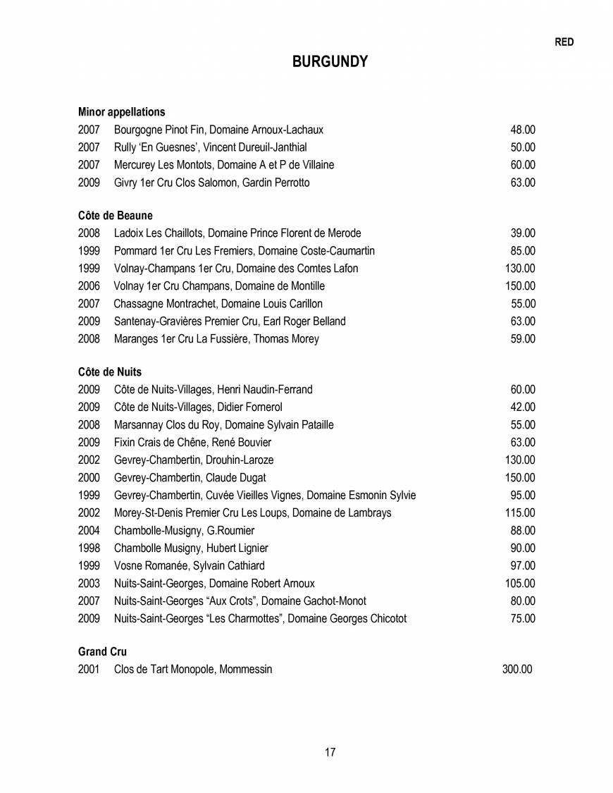  Pricelists of The Glasshouse Restaurant- Kew 14 Station parade, Kew - Photo 17 of 28
