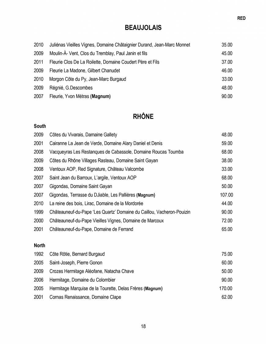  Pricelists of The Glasshouse Restaurant- Kew 14 Station parade, Kew - Photo 18 of 28