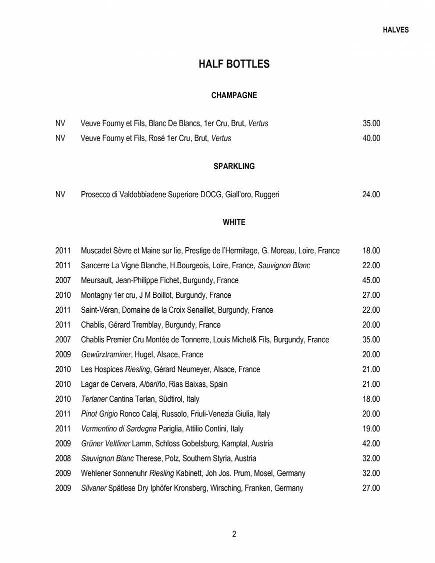  Pricelists of The Glasshouse Restaurant- Kew 14 Station parade, Kew - Photo 2 of 28