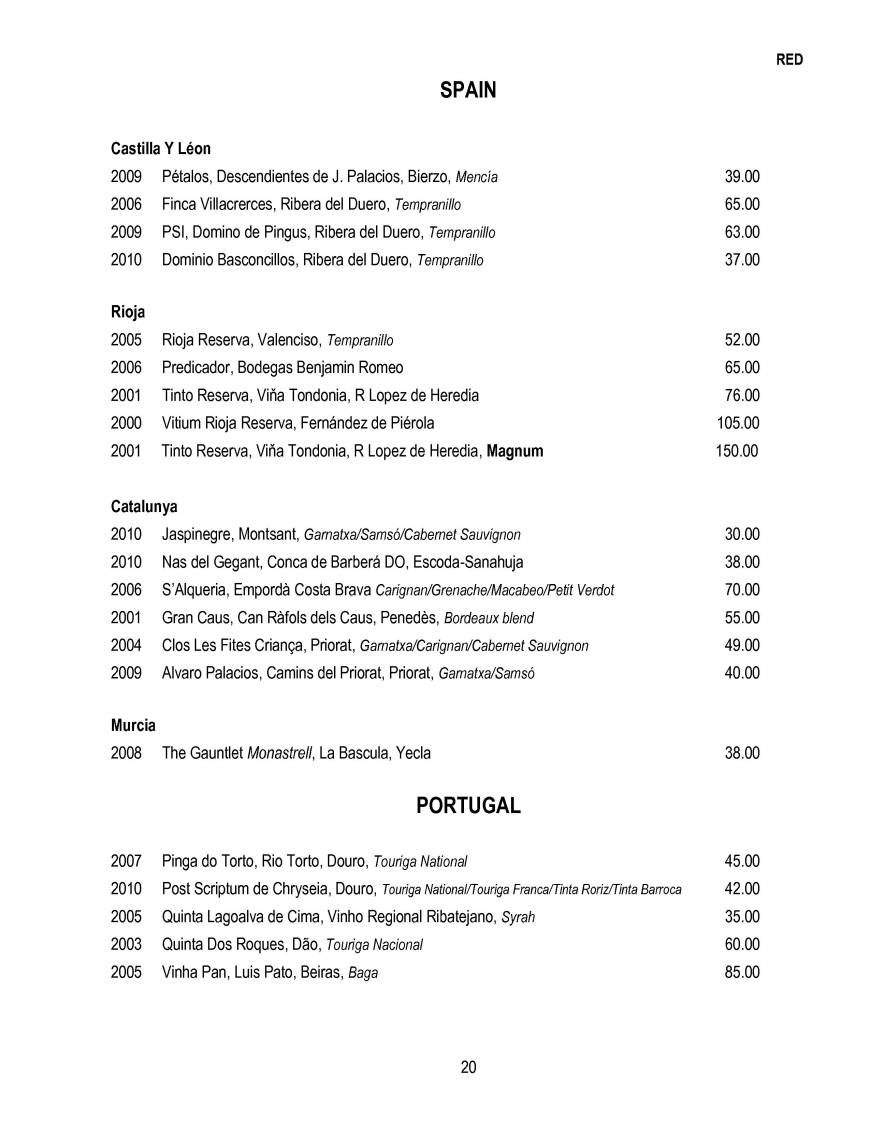  Pricelists of The Glasshouse Restaurant- Kew 14 Station parade, Kew - Photo 20 of 28