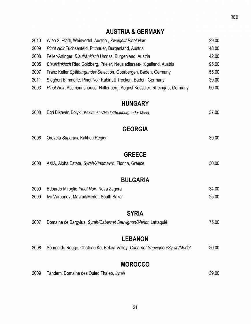  Pricelists of The Glasshouse Restaurant- Kew 14 Station parade, Kew - Photo 21 of 28