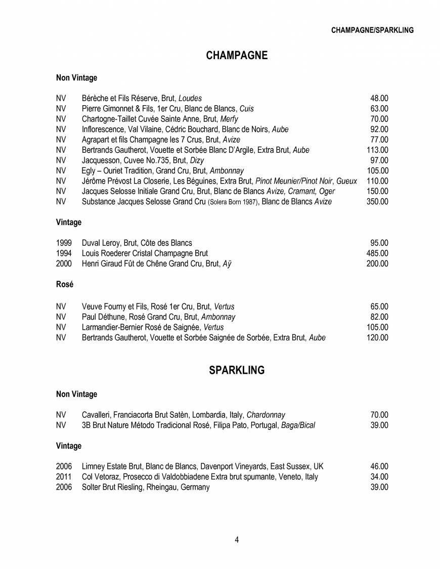  Pricelists of The Glasshouse Restaurant- Kew 14 Station parade, Kew - Photo 4 of 28