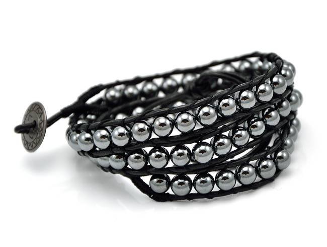 Bratara cordon piele cu hematite. www.mikha.ro Profile Photos of Magazin online bijuterii argint, bijuterii fashion, esarfe si ceasuri dama - www.mikha.ro - www.mikha.ro - Photo 73 of 99