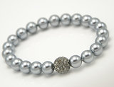Bratara shamballa cu perle silver. www.mikha.ro Magazin online bijuterii argint, bijuterii fashion, esarfe si ceasuri dama - www.mikha.ro - www.mikha.ro 