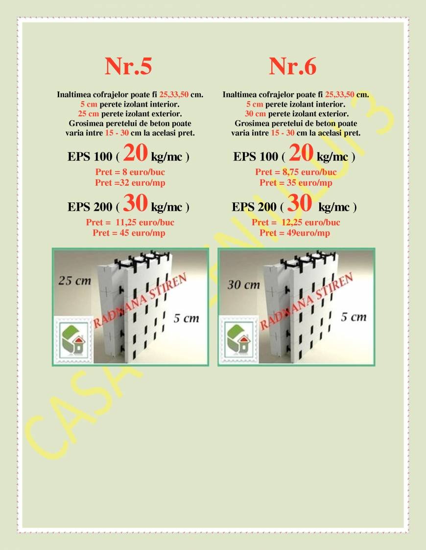  Pricelists of COFRAJE DIN POLISTIREN PENTRU CONSTRUCTII Piata 1 Mai nr. 3 - Photo 5 of 8