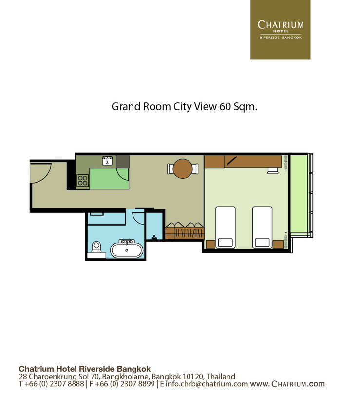 Chatrium Riverside Bangkok - Room Floor Plan Chatrium Hotel Riverside Bangkok of Chatrium Hotel Riverside Bangkok 28 Charoenkrung Road, Watprayakrai Bangkholame - Photo 22 of 68