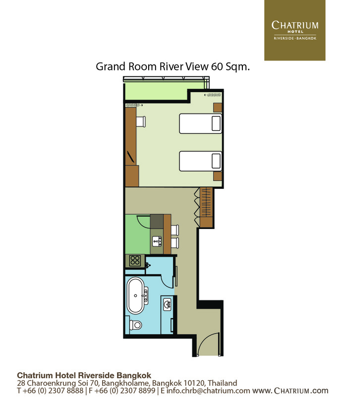 Chatrium Riverside Bangkok - Room Floor Plan Chatrium Hotel Riverside Bangkok of Chatrium Hotel Riverside Bangkok 28 Charoenkrung Road, Watprayakrai Bangkholame - Photo 21 of 68