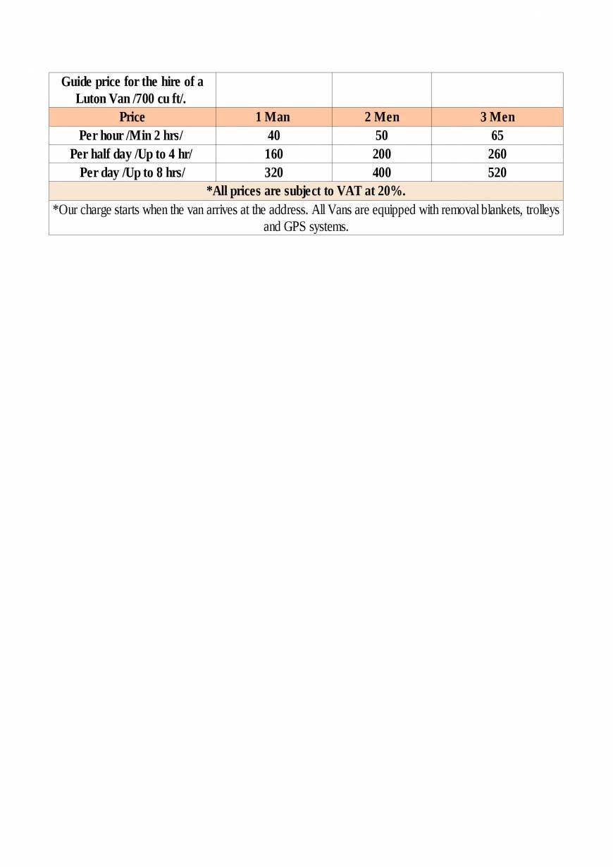  Pricelists of Moving Companies London 103 Clapham High Street - Photo 1 of 1