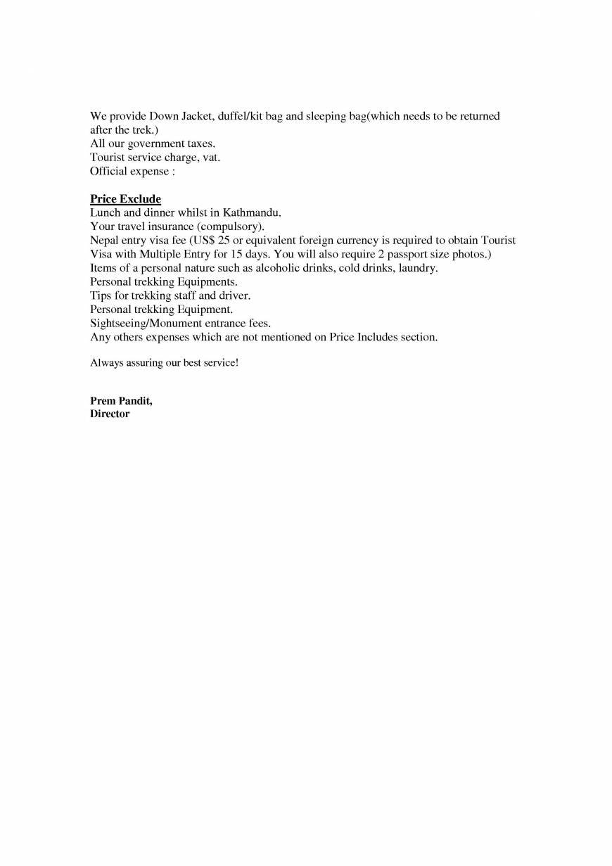  Pricelists of Mountain Hawk Trek Pvt. Ltd Thamel Marg - Photo 2 of 2