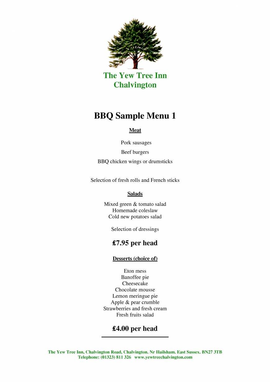  Pricelists of The Yew Tree Inn - Chalvington Chalvington Road - Photo 1 of 14