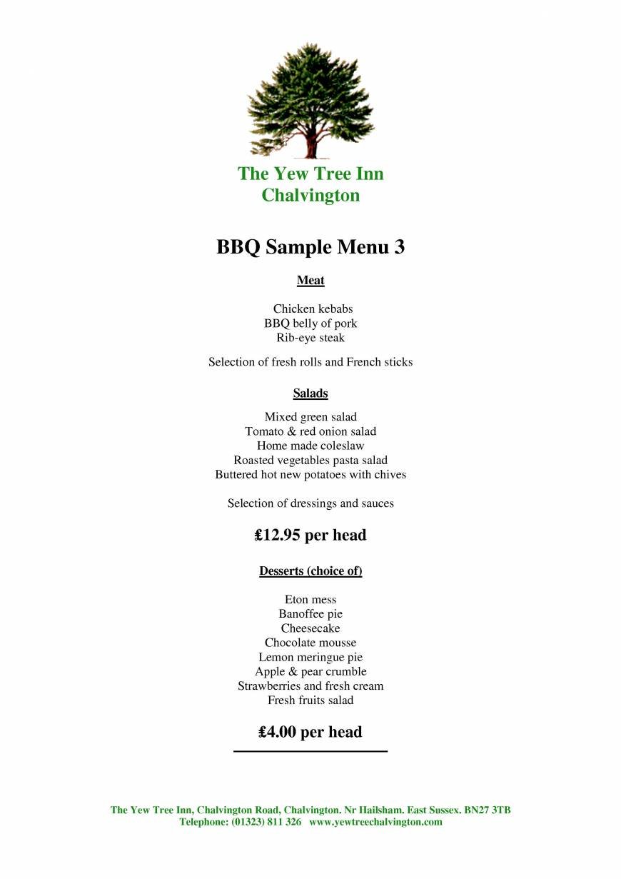  Pricelists of The Yew Tree Inn - Chalvington Chalvington Road - Photo 3 of 14