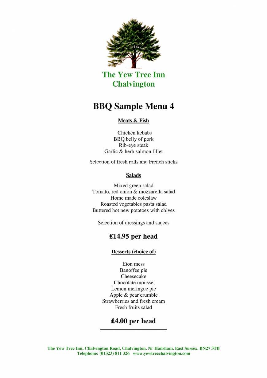  Pricelists of The Yew Tree Inn - Chalvington Chalvington Road - Photo 4 of 14