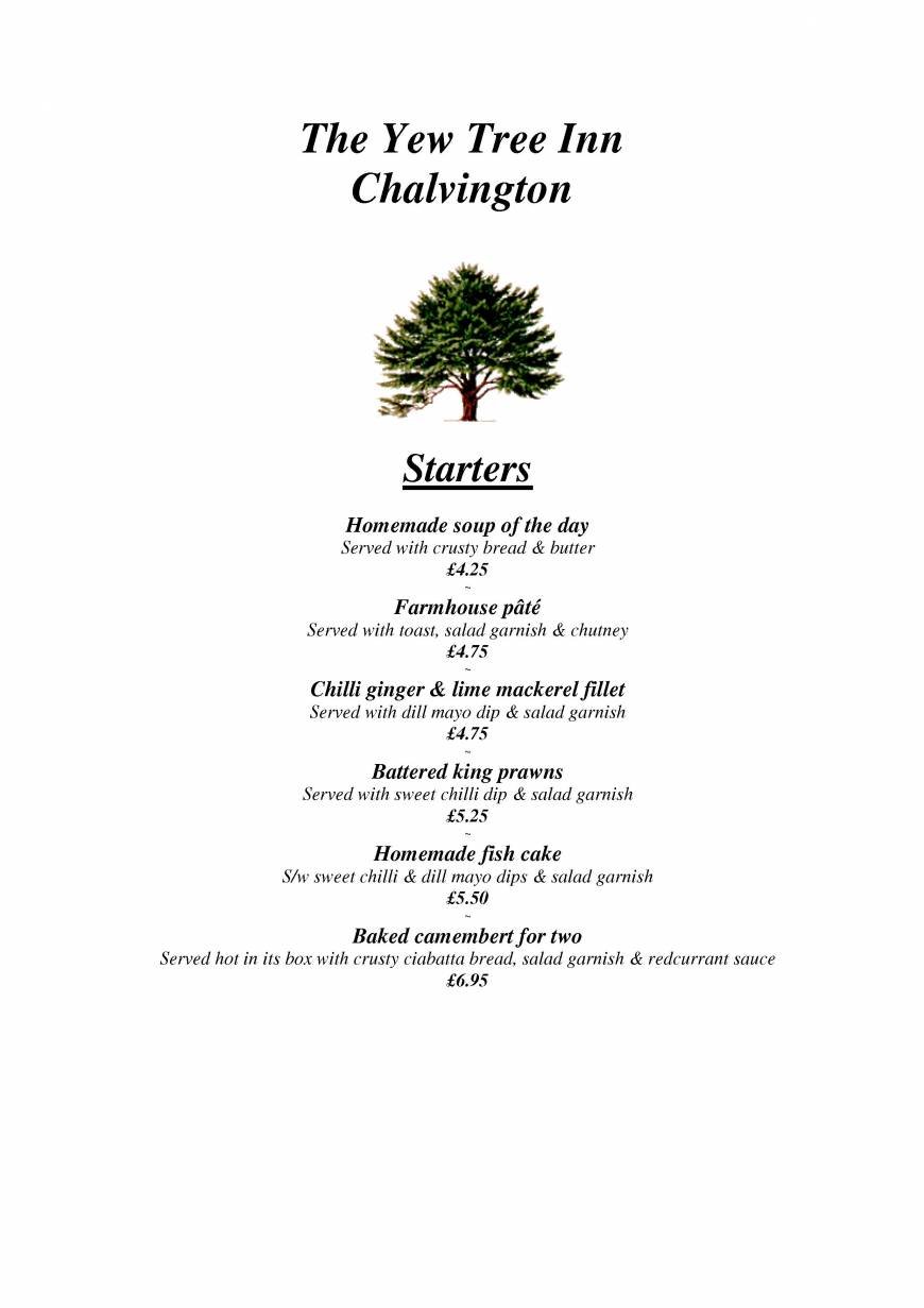  Pricelists of The Yew Tree Inn - Chalvington Chalvington Road - Photo 10 of 14