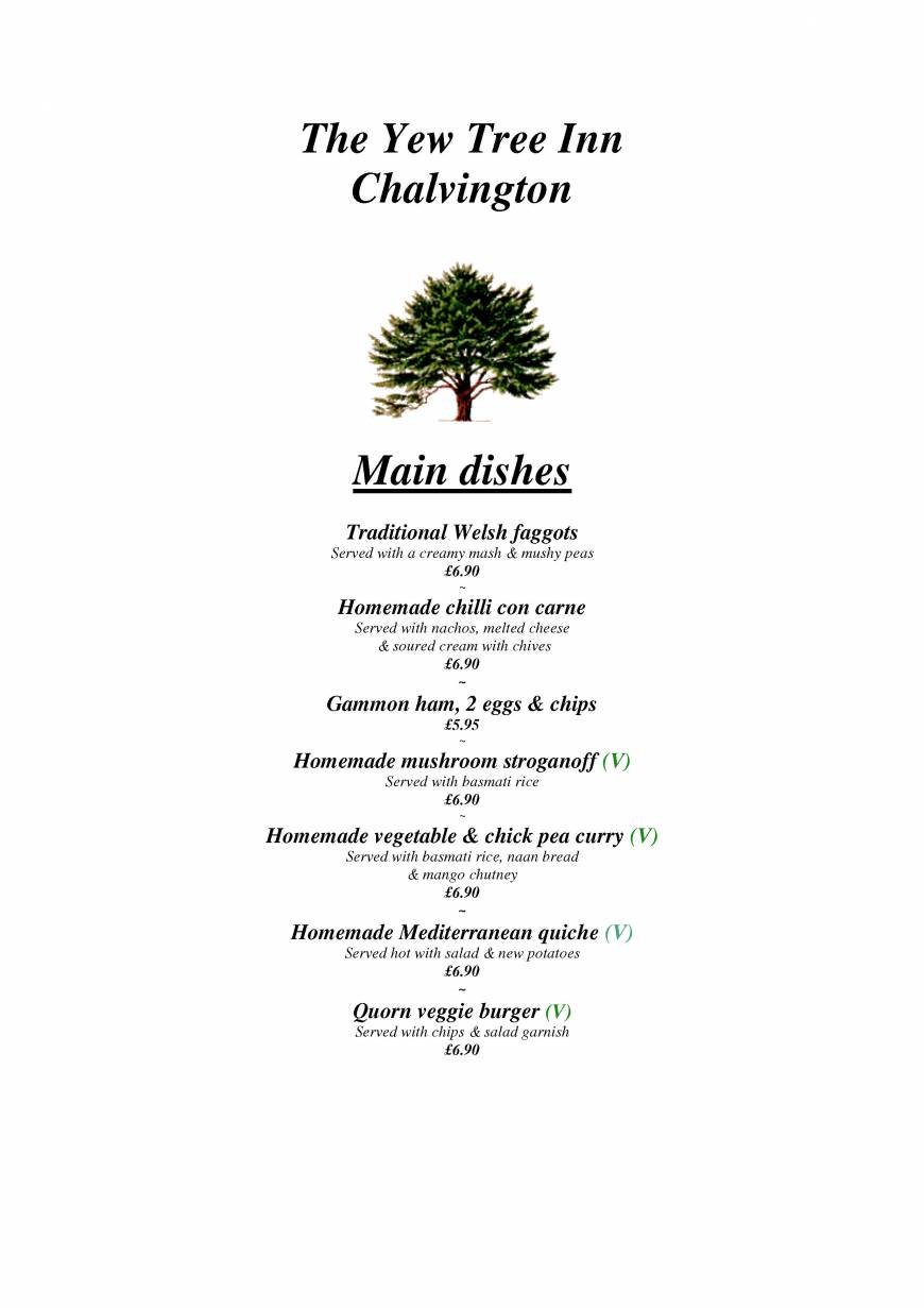  Pricelists of The Yew Tree Inn - Chalvington Chalvington Road - Photo 13 of 14