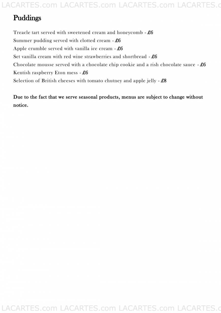  Pricelists of Deeson's British Restaurant - Canterbury 25/26 Sun Street - Photo 6 of 6