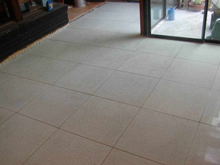 24x24 terrazzo floor install over cement floor installations photos floorswedo.com of Floors We Do 6110 Lemmon Ave - Photo 1 of 8
