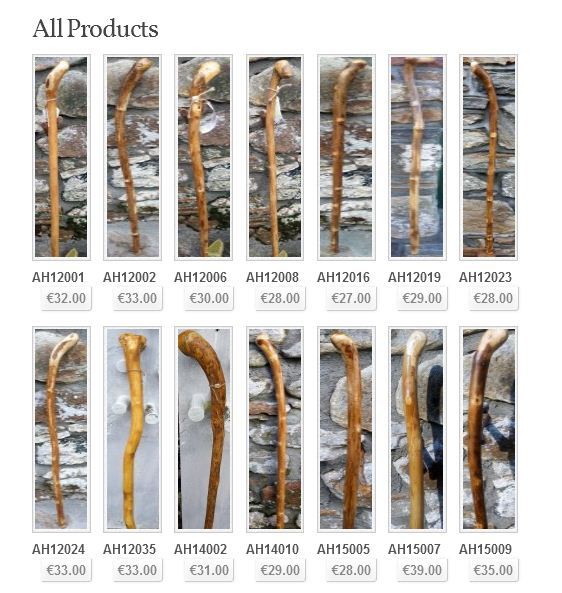  Pricelists of Derryhick Sticks Parke, CASTLEBAR, Co. Mayo. Ireland - Photo 1 of 1