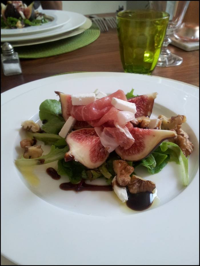 Fig, prosciutto, goat cheese salad Profile Photos of La Serviette Blanche 4, Rue La Fontaine, - Photo 1 of 17