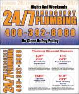 24/7 emergency plumbing, San jose
