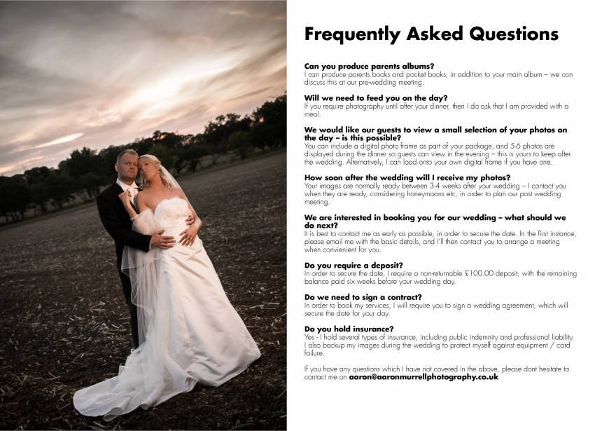  Pricelists of Aaron Murrell Photography Queen Street - Photo 7 of 8