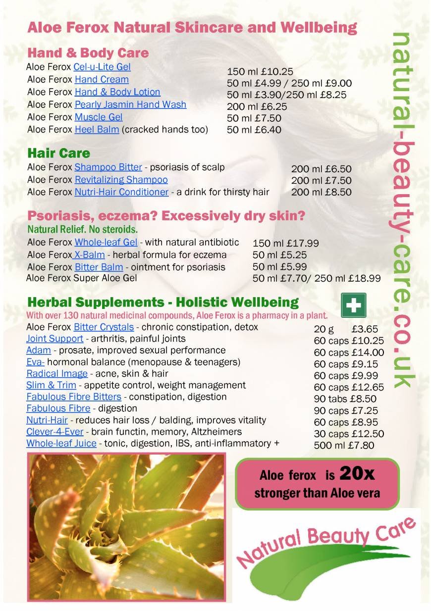  Pricelists of Natural Beauty Care - Home of Aloe Ferox 33 Balkerach St - Photo 2 of 3