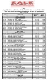 Menus & Prices, Thorbyns Trading, Southwold