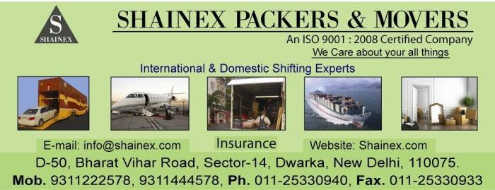 Shainex Is Best Packers and Movers Company Profile Photos of Shainex Packers and Movers | Packing & Moving | Movers Packers | Relocation Company In India D - 50 Old Palam Road, Bharat Vihar Sector 14 Dwarka - Photo 2 of 10