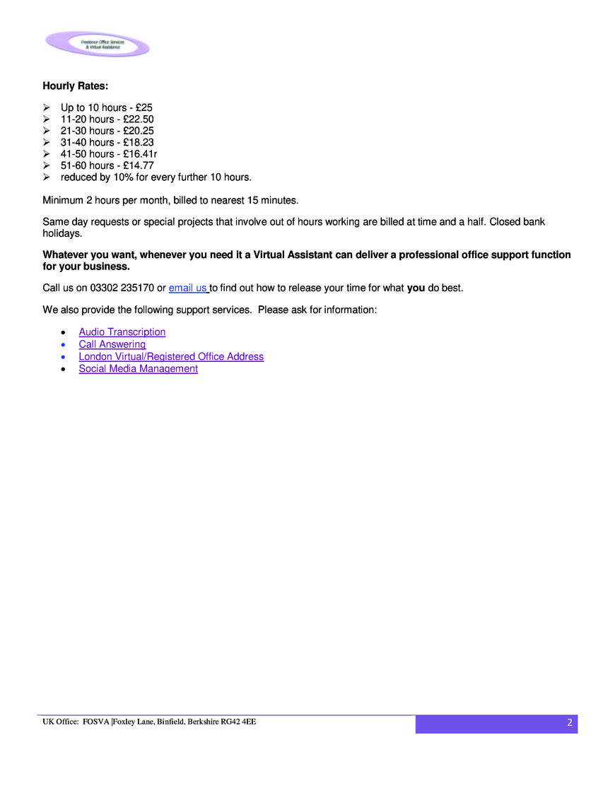  Pricelists of FOSVA Foxley Lane - Photo 2 of 6