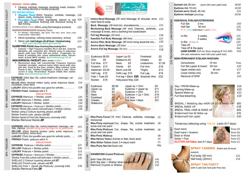  Pricelists of Radiance Beauty Nails Hair Extensions for Ladies Off Swanfield Drive - Photo 2 of 2
