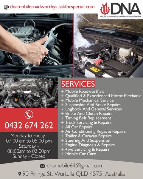  Profile Photos of DNA Mobile Roadworthys and Mechanical Services Sunshine Coast 90 Piringa St, Wurtulla - Photo 1 of 1