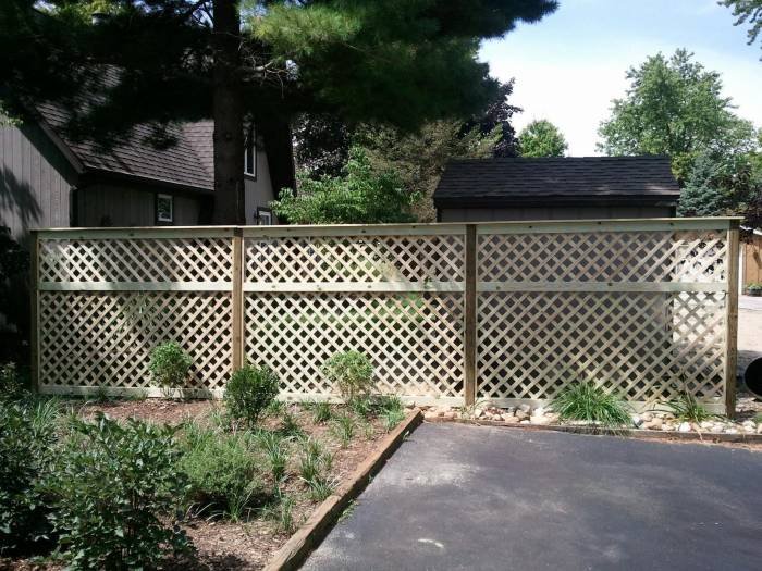 6' custom designed lattice fence installed at a lake house in Cassopolis, MI Profile Photos of Custom Fence Company 2265 reum rd - Photo 11 of 49