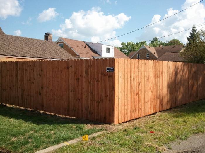 6' Micro-Shades Treated Wood Privacy Fence. This treating method gives the wood a reddish appearance. Fence installed in South Bend, IN<br />
Profile Photos of Custom Fence Company 2265 reum rd - Photo 15 of 49 6' Micro-Shades Treated Wood Privacy Fence. This treating method gives the wood a reddish appearance. Fence installed in South Bend, IN<br />
Profile Photos of Custom Fence Company 2265 reum rd - Photo 15 of 49