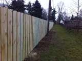 6' treated board on board solid wood privacy fence installed in South Bend, IN, Custom Fence Company, south bend