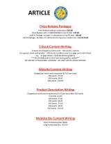 Menus & Prices, ArticleWriteUp.com, Northglenn