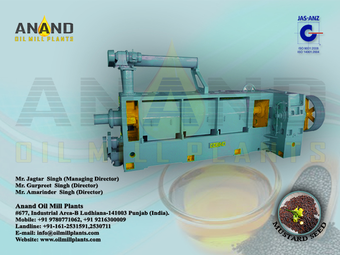 Mustard Oil Machine Manufacturers Exporters Distributors in India Punjab Ludhiana +91-92163-00009 http://www.oilmillplants.com<br />
 New Album of oil expeller machines, oil refinery plant, steam ibr boiler in India 677, Industrial Area- - Photo 1 of 25