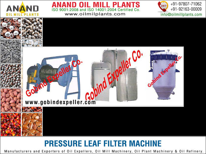 Preasure leaf filter machine Manufacturers Exporters Distributors in India Punjab Ludhiana +91-92163-00009 http://www.oilmillplants.com<br />
 New Album of oil expeller machines, oil refinery plant, steam ibr boiler in India 677, Industrial Area- - Photo 8 of 25
