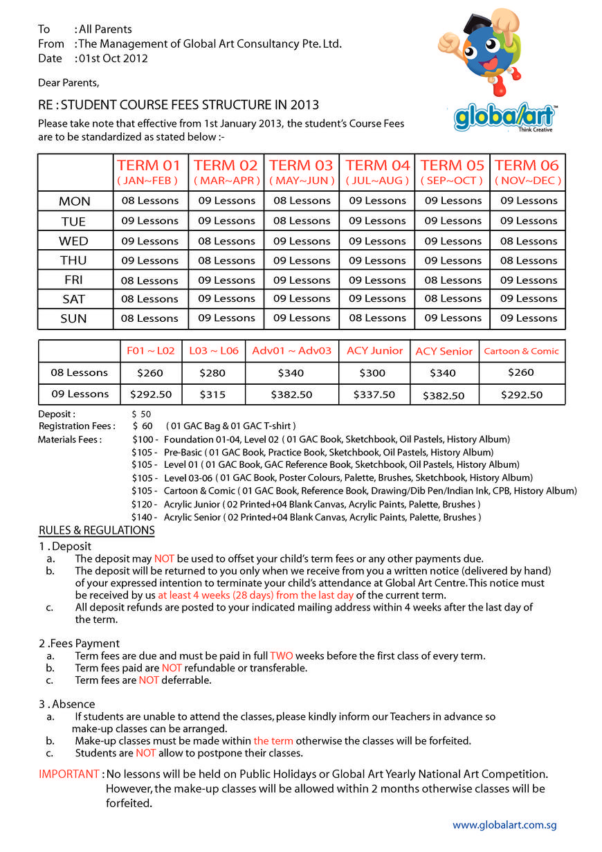  Pricelists of FullMarks Dot Com Blk 476 Tampines Street 44 #02-94 - Photo 1 of 1