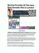 Menus & Prices, A1 Reliable Discotheques and Karaoke, Southgate