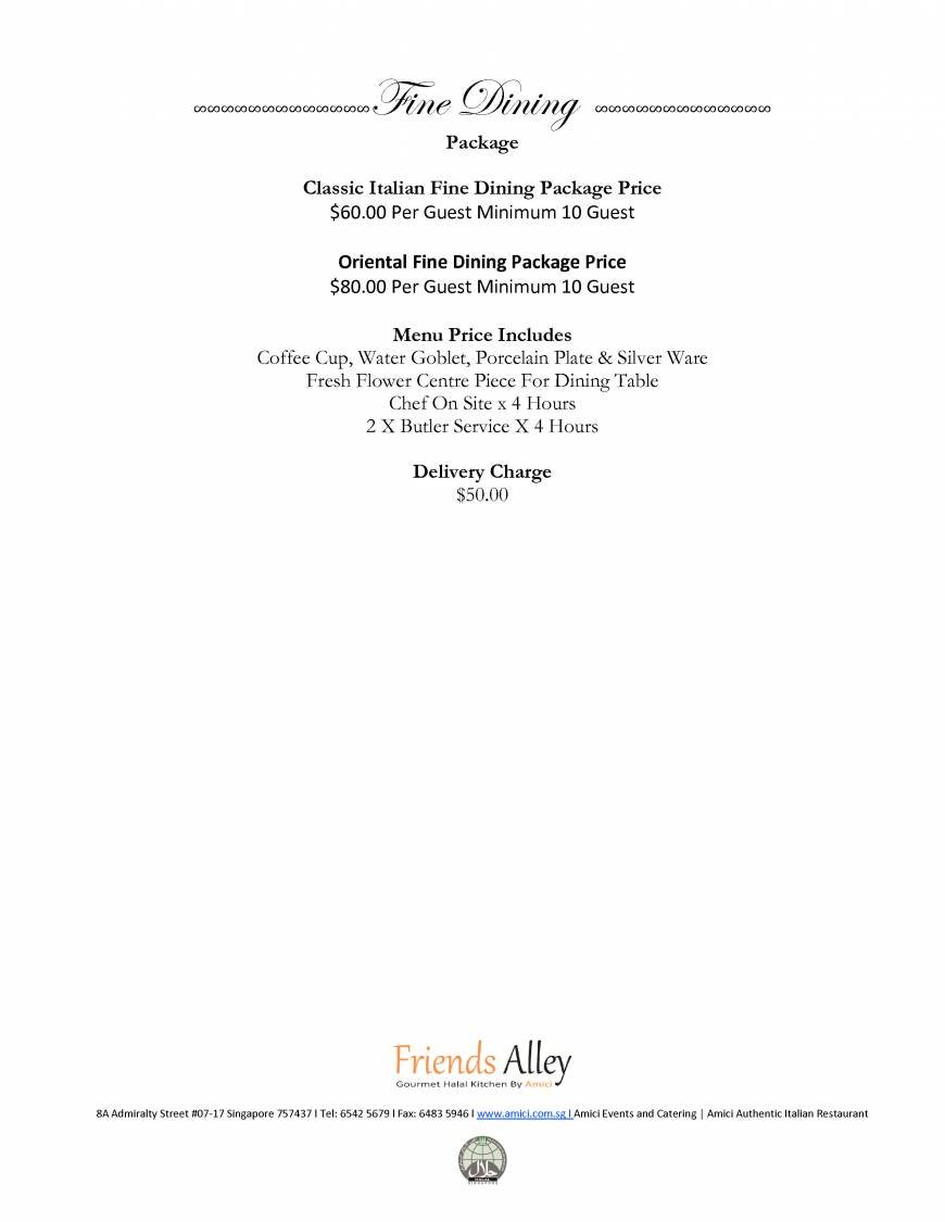  Pricelists of Friends Alley Catering 8A Admiralty Street #07-17 - Photo 39 of 39
