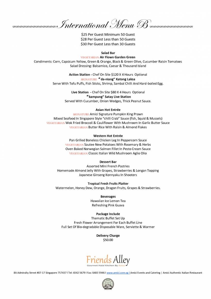  Pricelists of Friends Alley Catering 8A Admiralty Street #07-17 - Photo 4 of 39