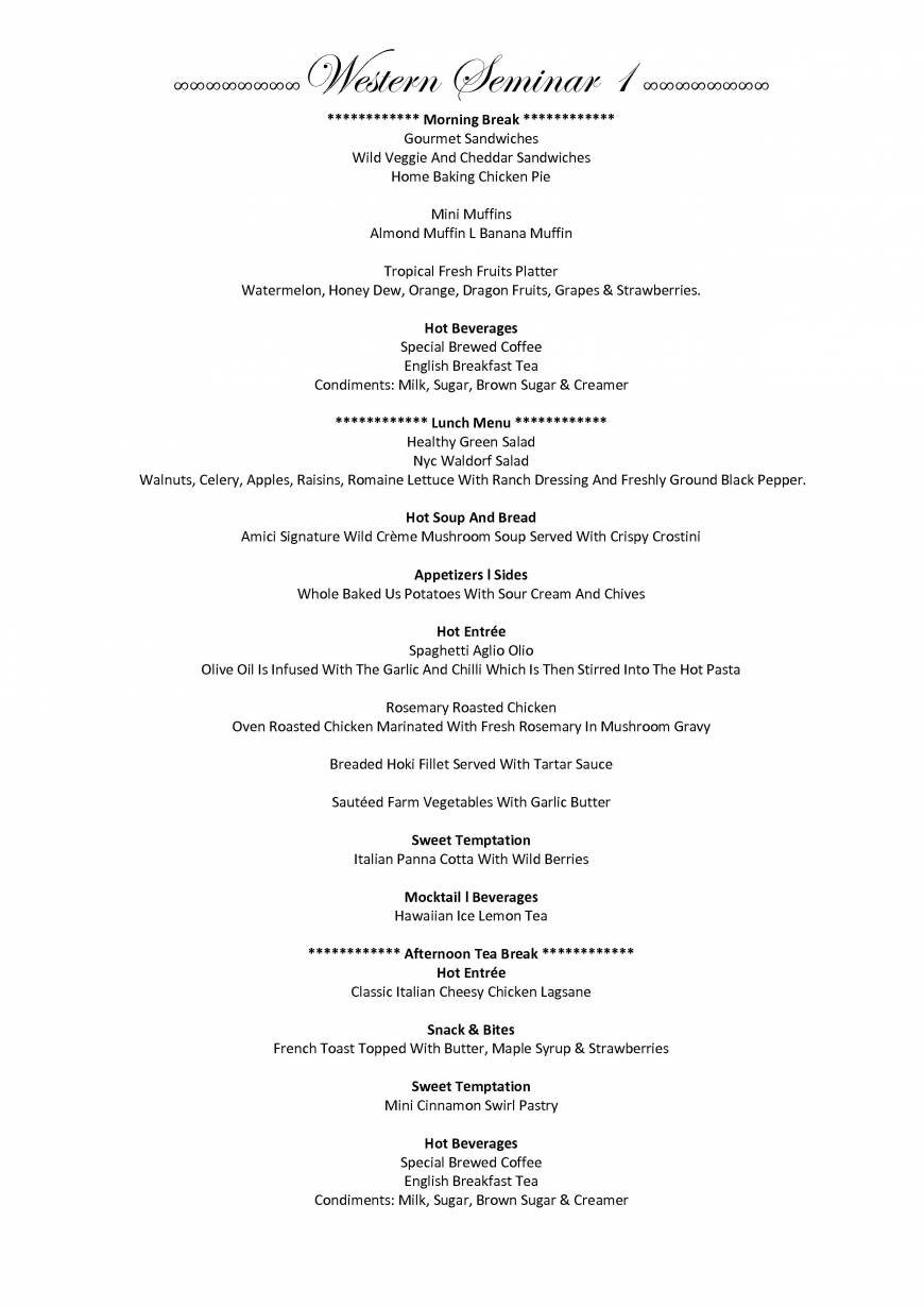  Pricelists of Friends Alley Catering 8A Admiralty Street #07-17 - Photo 27 of 39