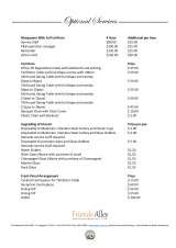 Menus & Prices, Friends Alley Catering, Singapore