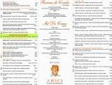 Menus & Prices, Amici Italian Restaurant Singapore, Singapore