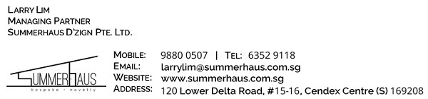  Profile Photos of Summerhaus D'zign Pte Ltd 120 Lower Delta Road #15-16, Cendex Centre - Photo 1 of 5